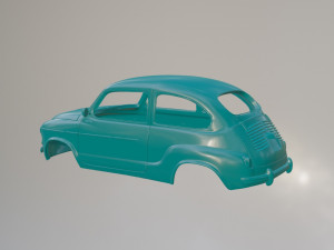 Fiat 600 Hardt Top 3D प्रिंट मॉडल