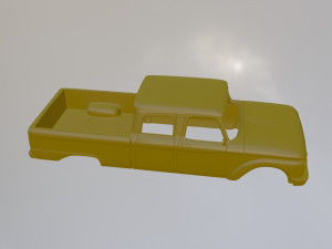 1966 Classic american pickup crew cab 3D Print Model