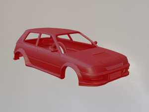 1989 Toyota Corolla GT Custom 3D Print Model