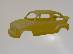 Abarth 1000 TC 3D Baskı Modeli