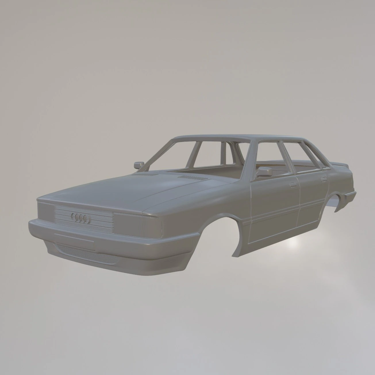 Audi 80 B2 3D Print Model .c4d .max .obj .3ds .fbx .stl .blend