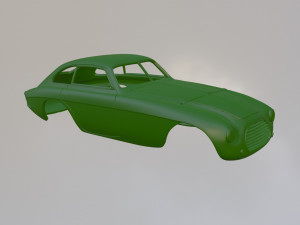 Ferrari 166mm Touring Super Leggera Model Cetak 3D