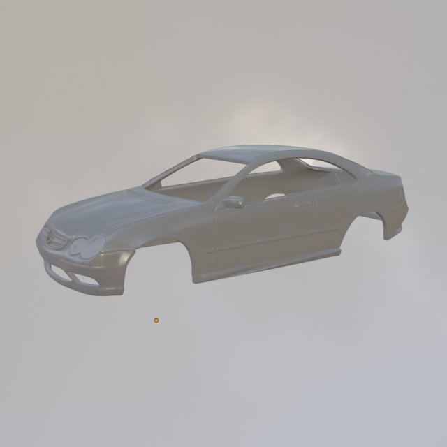 Mercedes Benz C55 AMG Modello di stampa 3D .c4d .max .obj .3ds .fbx .stl .blend 