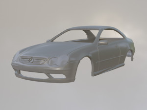 Mercedes Benz C55 AMG Modello di stampa 3D
