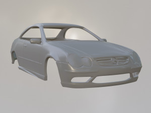 Mercedes Benz C55 AMG Modello di stampa 3D