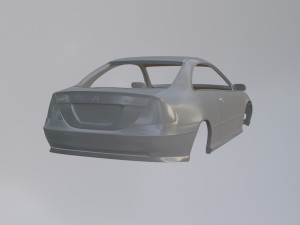 Mercedes Benz C55 AMG Modello di stampa 3D