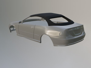 Mercedes Benz CLK w209 Cabrio 3Dプリントモデル