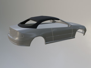 Mercedes Benz CLK w209 Cabrio 3Dプリントモデル