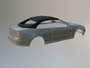 Mercedes Benz CLK w209 Cabrio 3D Print Model