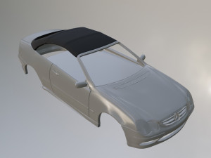 Mercedes Benz CLK w209 Cabrio 3Dプリントモデル
