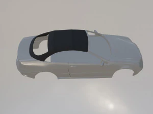 Mercedes Benz CLK w209 Cabrio 3D Print Model