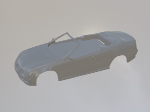Mercedes Benz CLK w209 Cabrio 3Dプリントモデル