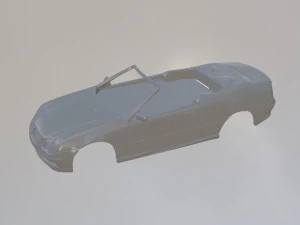 Mercedes Benz CLK w209 Cabrio 3D Print Model