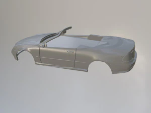 Mercedes Benz CLK w209 Cabrio 3D Print Model