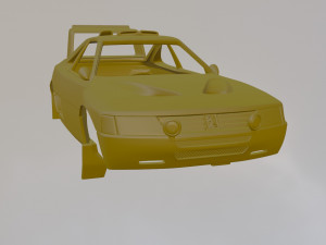 Peugeot 405 T16 Grand Raid Modelo de Impressão 3D