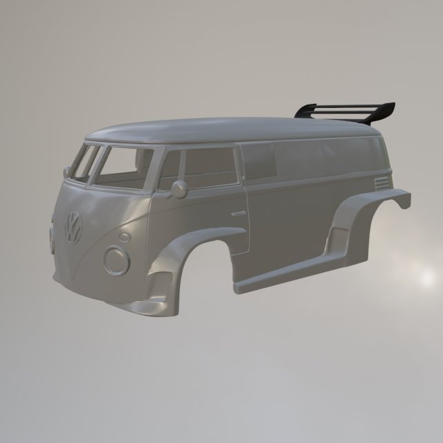 Volkswagen T1 W12 Modello di stampa 3D .c4d .max .obj .3ds .fbx .stl .blend