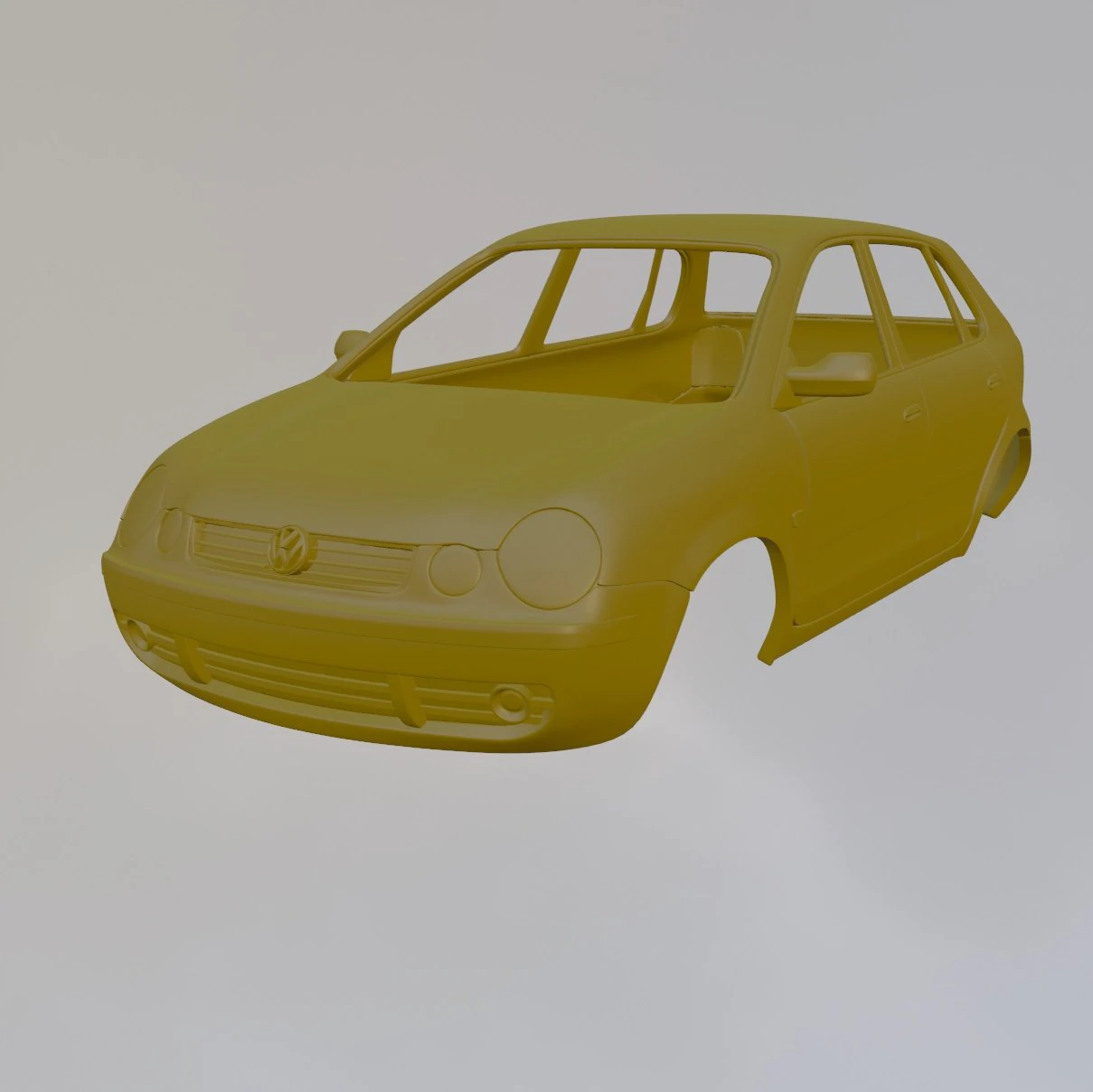 Volkswagen Polo MK4 3D Print Model .c4d .max .obj .3ds .fbx .stl .blend