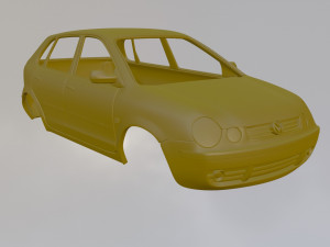 Volkswagen Polo MK4 Model Cetak 3D