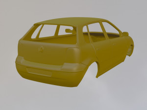Volkswagen Polo MK4 Model Cetak 3D