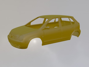 Volkswagen Polo MK4 Model Cetak 3D