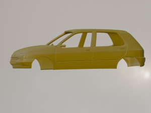Renault Clio MK1 3Doors Modelo de Impressão 3D