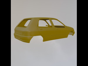 Renault Clio MK1 3Doors Modelo de Impressão 3D