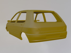 Renault Clio MK1 3Doors Modelo de Impressão 3D
