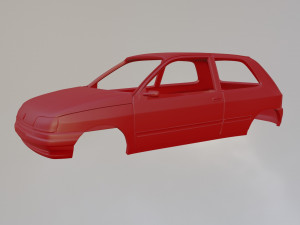 Renault Clio MK1 3Doors 3D Baskı Modeli