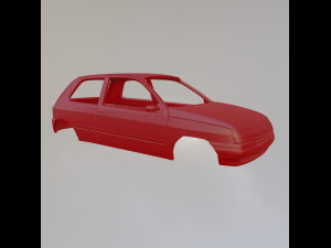 Renault Clio MK1 3Doors 3D Baskı Modeli