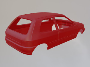 Renault Clio MK1 3Doors 3D Baskı Modeli