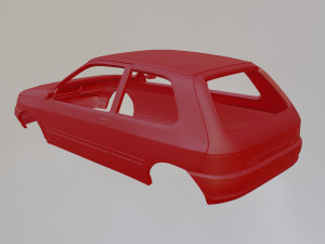 Renault Clio MK1 3Doors 3D Baskı Modeli