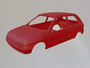 Renault Clio MK1 3Doors 3D Baskı Modeli