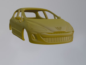 Peugeot 308 3D Print Model