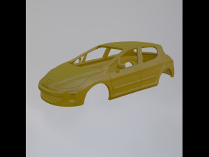 Peugeot 308 3Dプリントモデル