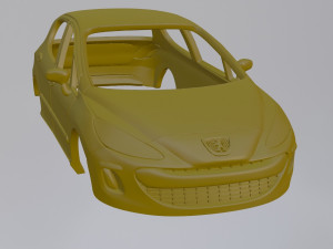 Peugeot 308 3Dプリントモデル