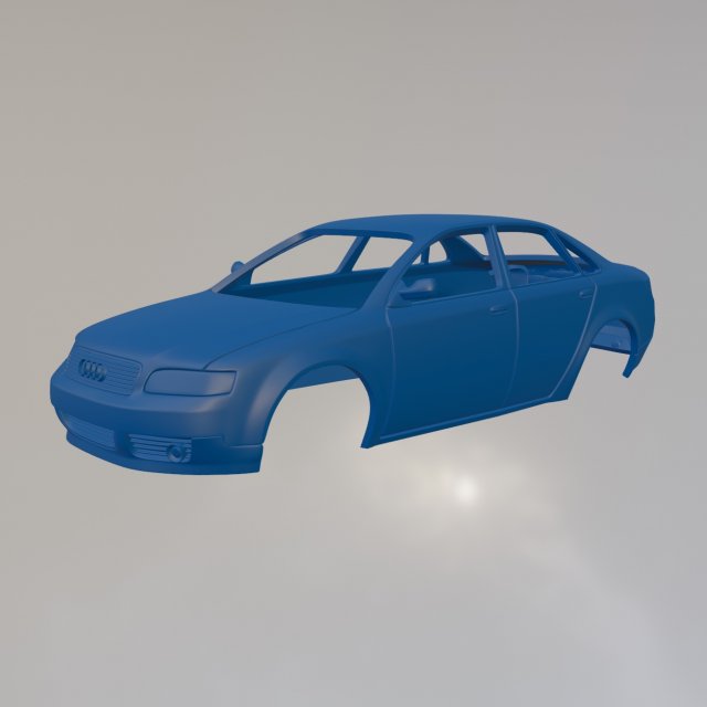 Audi A4 B6 Modello di stampa 3D .c4d .max .obj .3ds .fbx .stl .blend 