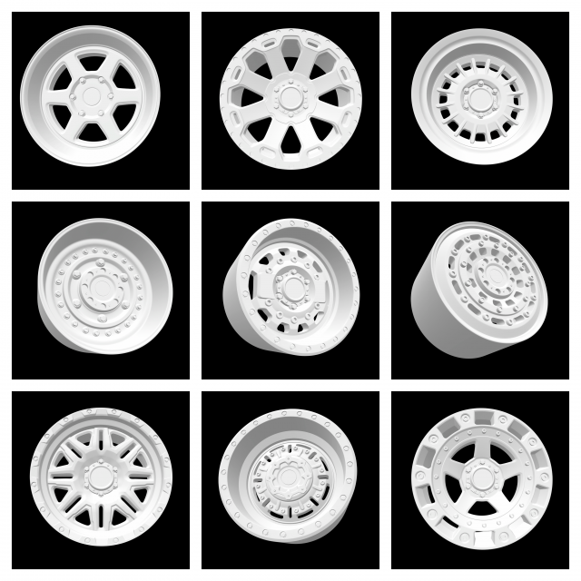 COLLECTION OF MORE THAN 150 DIFFERENT MODELS OF RIMS SCALABLE AND HOTWHEELS READY NEW FOR 2022 3D Print Model .c4d .max .obj .3ds .fbx .stl .blend 