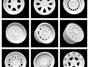 COLLECTION OF MORE THAN 150 DIFFERENT MODELS OF RIMS SCALABLE AND HOTWHEELS READY NEW FOR 2022 Modelo de Impressão 3D
