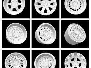 COLLECTION OF MORE THAN 150 DIFFERENT MODELS OF RIMS SCALABLE AND HOTWHEELS READY NEW FOR 2022 3D Print Model