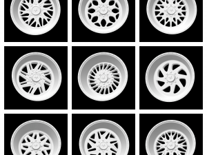 COLLECTION OF MORE THAN 150 DIFFERENT MODELS OF RIMS SCALABLE AND HOTWHEELS READY NEW FOR 2022 3D Print Model
