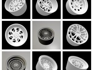 COLLECTION OF MORE THAN 150 DIFFERENT MODELS OF RIMS SCALABLE AND HOTWHEELS READY NEW FOR 2022 3D Print Model