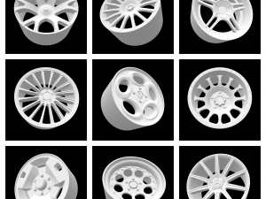 COLLECTION OF MORE THAN 150 DIFFERENT MODELS OF RIMS SCALABLE AND HOTWHEELS READY NEW FOR 2022 3D Print Model
