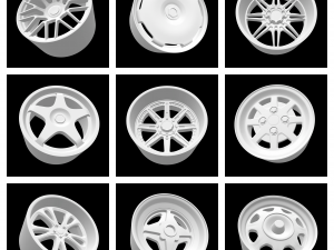 COLLECTION OF MORE THAN 150 DIFFERENT MODELS OF RIMS SCALABLE AND HOTWHEELS READY NEW FOR 2022 3D Print Model