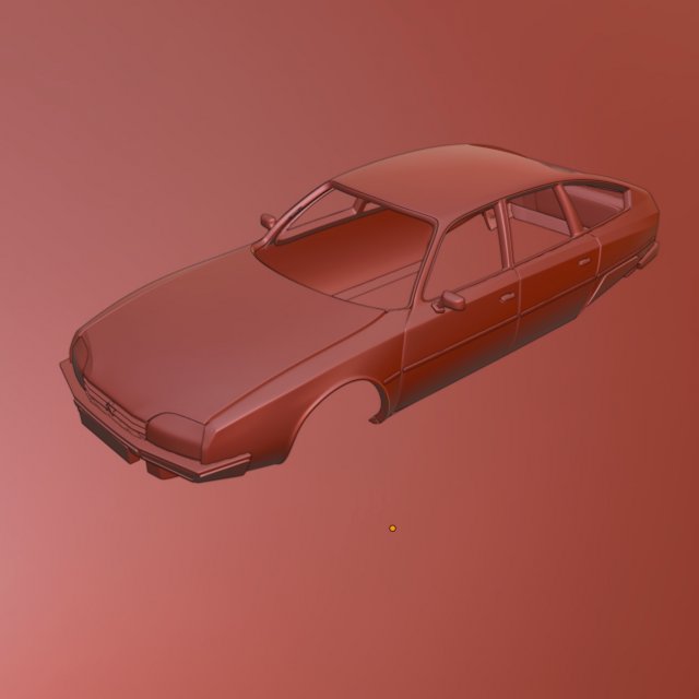 Citroen CX 3Dプリントモデル .c4d .max .obj .3ds .fbx .stl .blend 