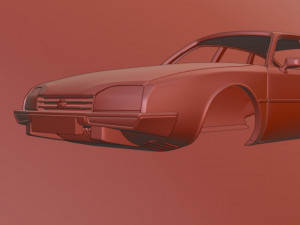 Citroen CX 3Dプリントモデル