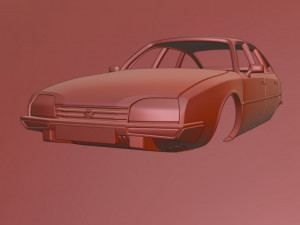Citroen CX 3Dプリントモデル