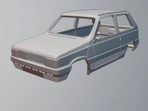 フィアットパンダ 3Dプリントモデル
