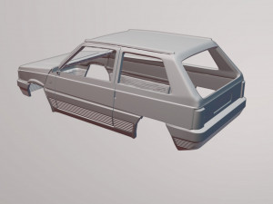 Fiat Panda 3D Baskı Modeli