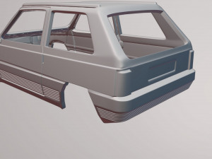Fiat Panda 3D Baskı Modeli