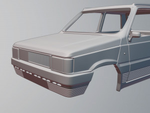 Fiat Panda 3D Baskı Modeli